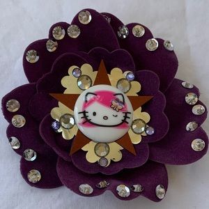 TARINA TARANTINO HELLO KITTY Velveteen Flower Pin